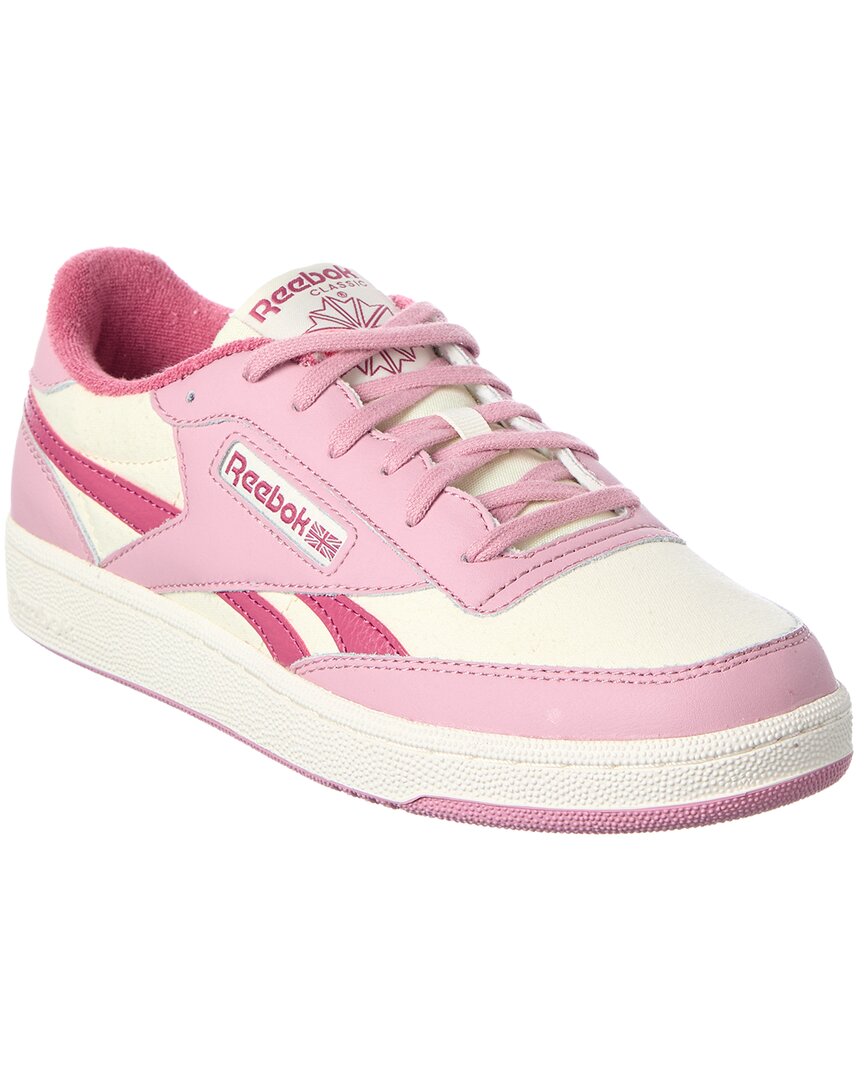 Reebok | Womens | Club C Revenge II Canvas & Leather Sneaker | Pink