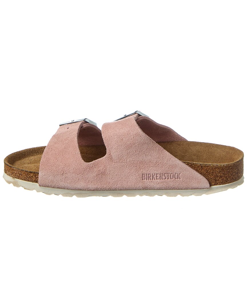 Birkenstock | Womens | Arizona Soft Footbed Suede Sandal | Pink