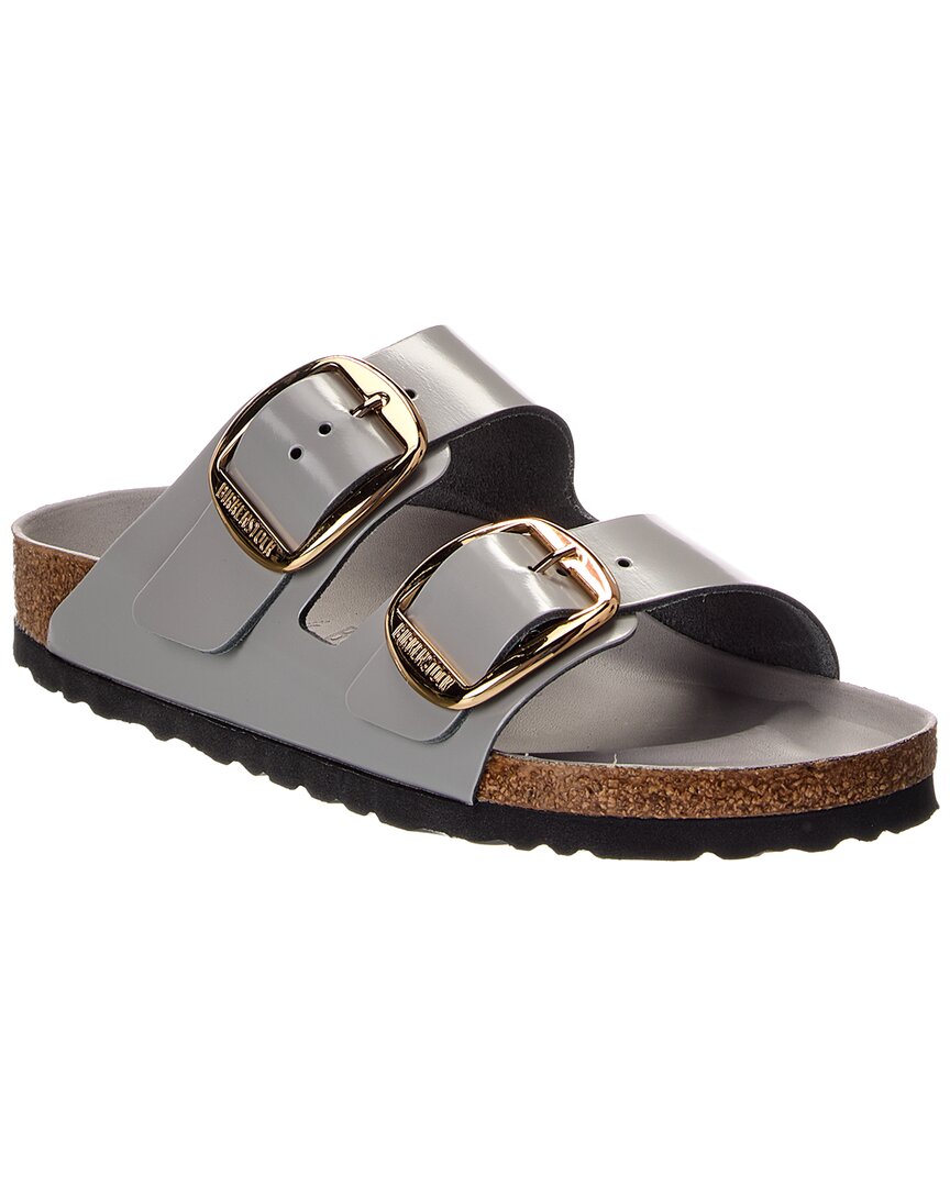 Birkenstock | Womens | Arizona Big Buckle Leather Sandal | Stone Coin/Gold