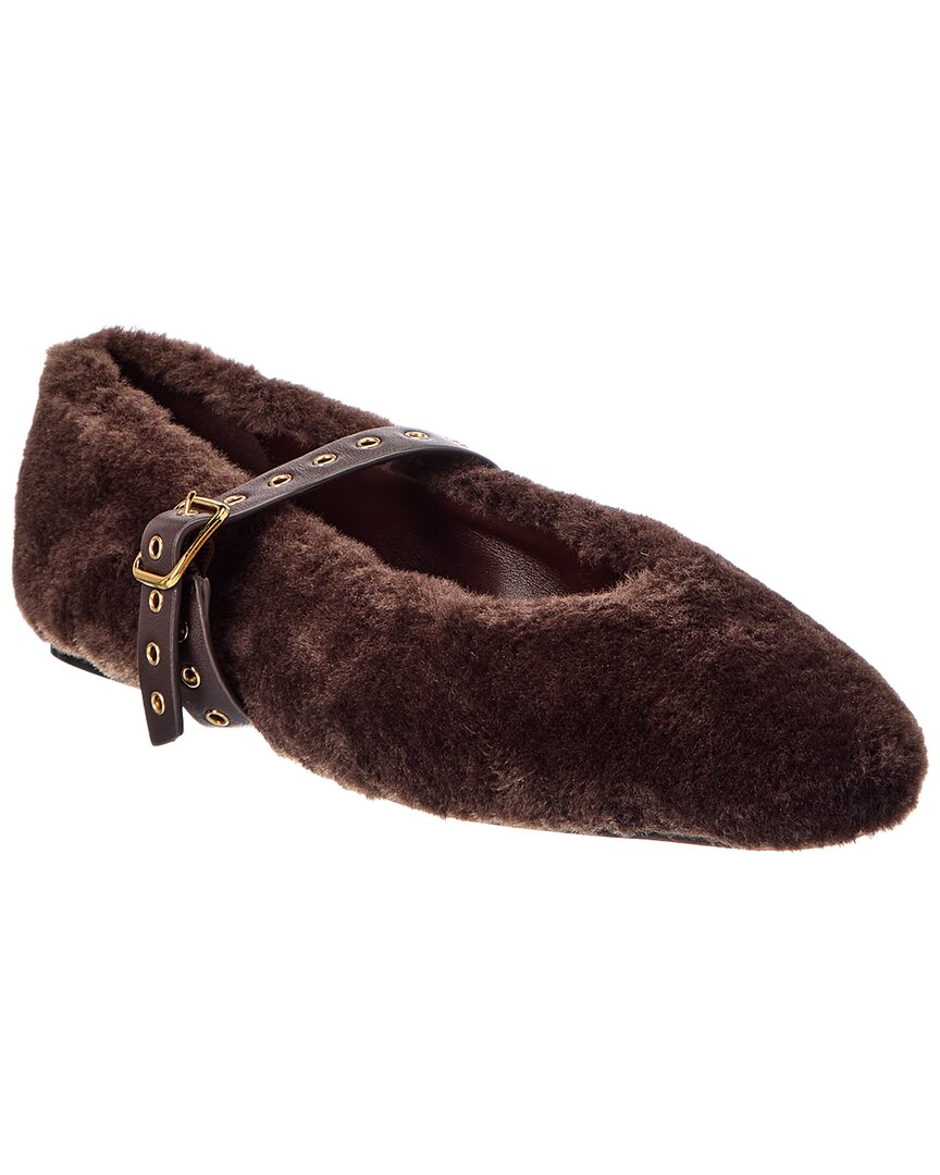 Madewell | Womens | Remy Teddy & Leather Mary Jane | Brown