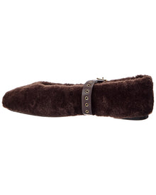 Madewell | Womens | Remy Teddy & Leather Mary Jane | Brown