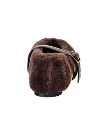 Madewell | Womens | Remy Teddy & Leather Mary Jane | Brown