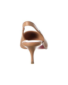 Christian Louboutin | Womens | Sporty Kate 55 Leather Slingback Pump | Beige