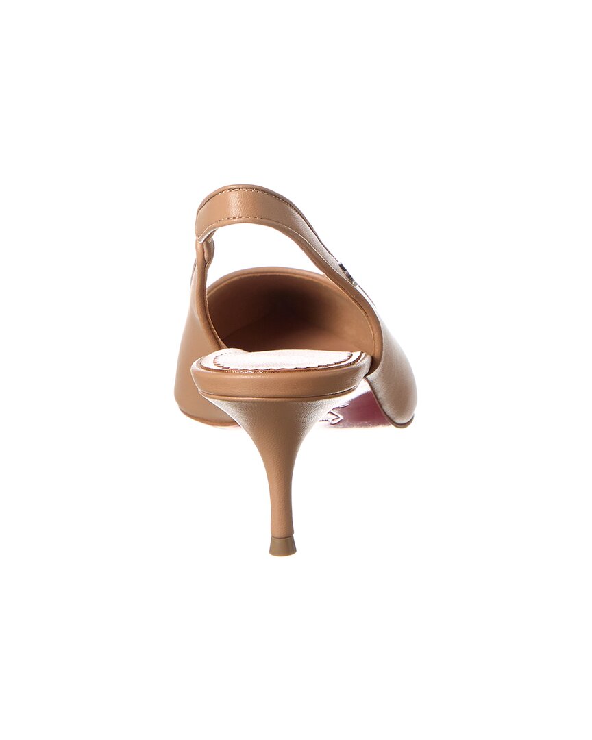 Christian Louboutin | Womens | Sporty Kate 55 Leather Slingback Pump | Beige