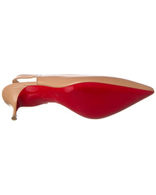 Christian Louboutin | Womens | Sporty Kate 55 Leather Slingback Pump | Beige