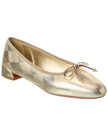 Christian Louboutin | Womens | Sweetie Jane Leather Flat - I | Gold