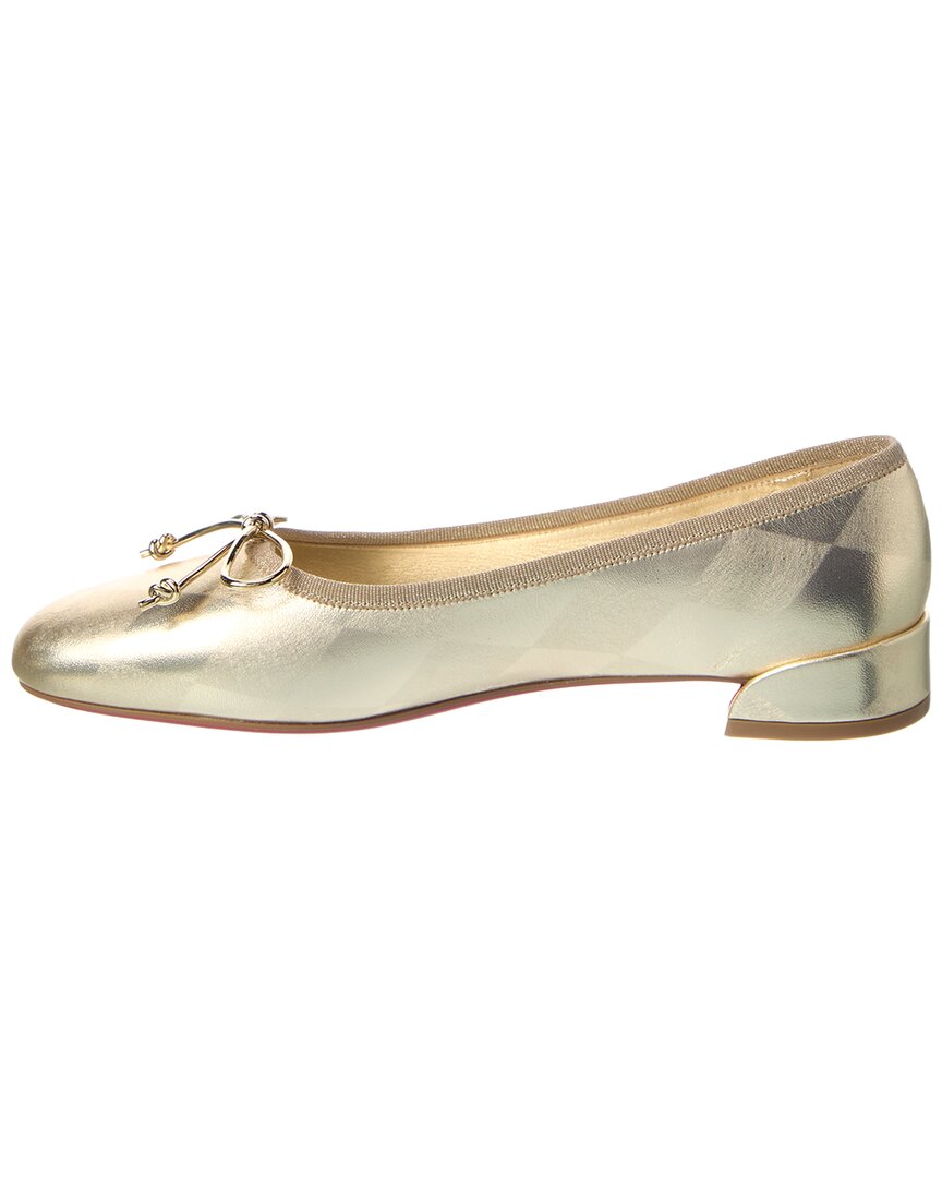 Christian Louboutin | Womens | Sweetie Jane Leather Flat - I | Gold