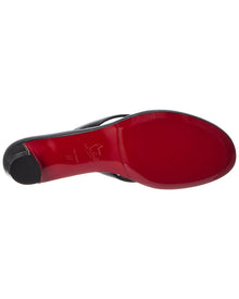 Christian Louboutin | Womens | Miss Z Leather Thong Sandal | Black