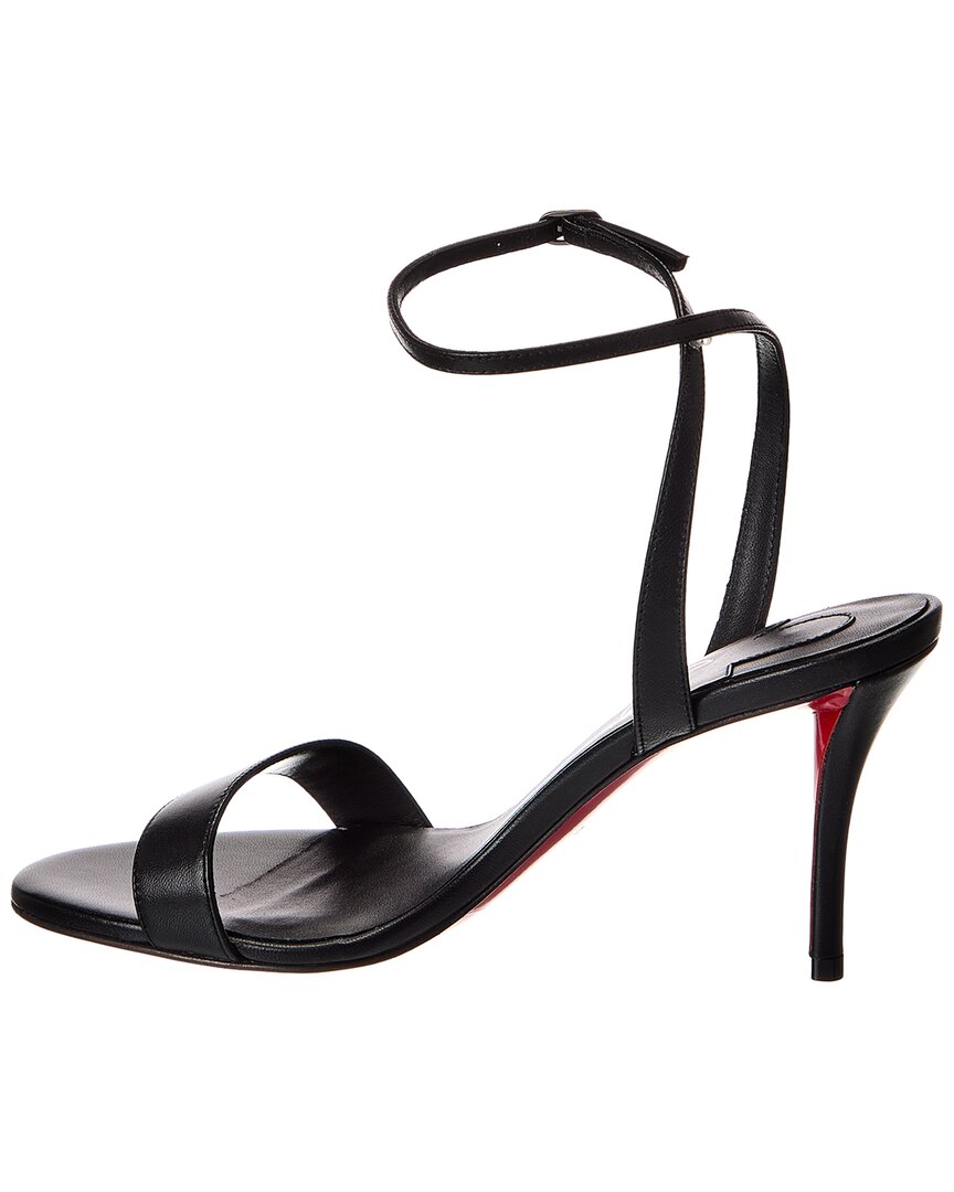 Christian Louboutin | Womens | Miss Z 80 Leather Sandal | Black