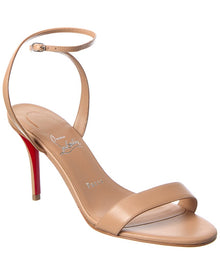 Christian Louboutin | Womens | Miss Z 80 Leather Sandal | Beige