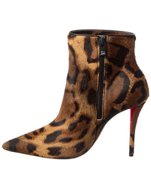 Christian Louboutin | Womens | Miss Z 100 Haircalf Bootie | Brown
