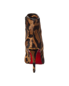 Christian Louboutin | Womens | Miss Z 100 Haircalf Bootie | Brown