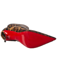 Christian Louboutin | Womens | Miss Z 100 Haircalf Bootie | Brown