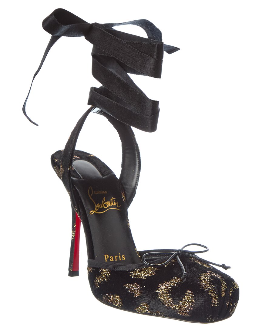 Christian Louboutin | Womens | Cassia 100 Velvet Pump | Black