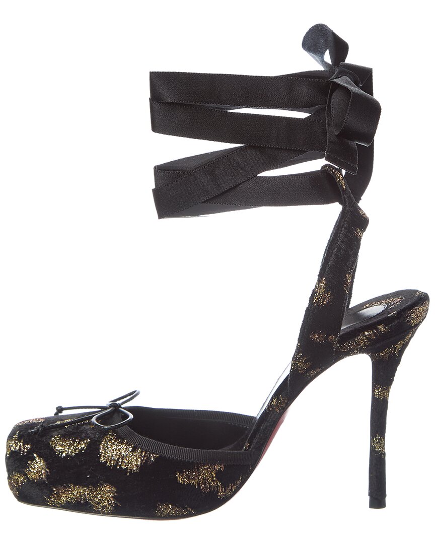 Christian Louboutin | Womens | Cassia 100 Velvet Pump | Black
