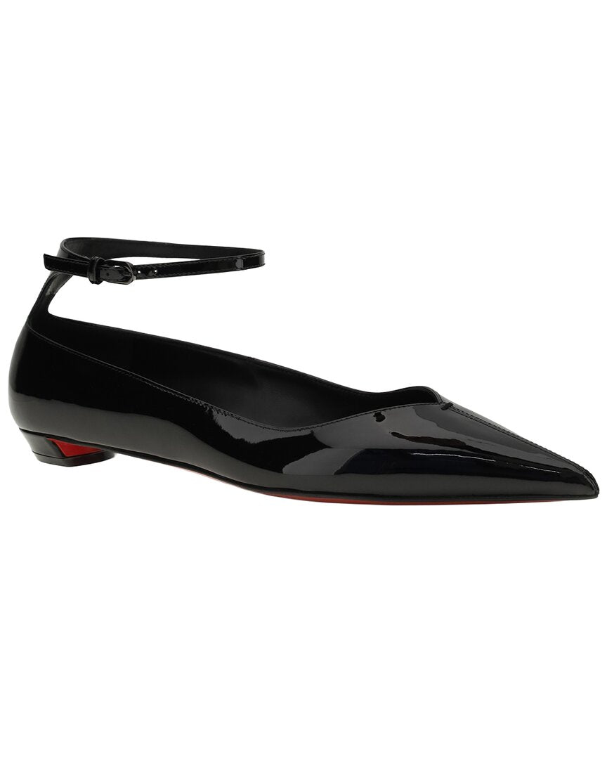 Christian Louboutin | Womens | Erozeena Patent Ballerina Flat - I | Black