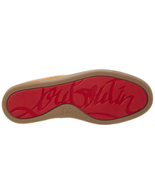 Christian Louboutin | Womens | Chambeliboat Suede & Shearling Boat Shoe | Beige