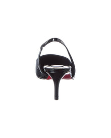 Christian Louboutin | Womens | Miss Z 60 Patent Slingback Pump - I | Black