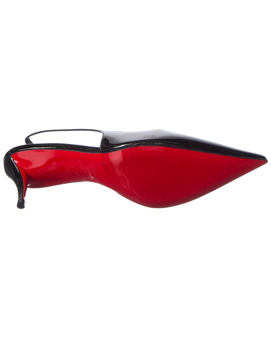 Christian Louboutin | Womens | Miss Z 60 Patent Slingback Pump - I | Black