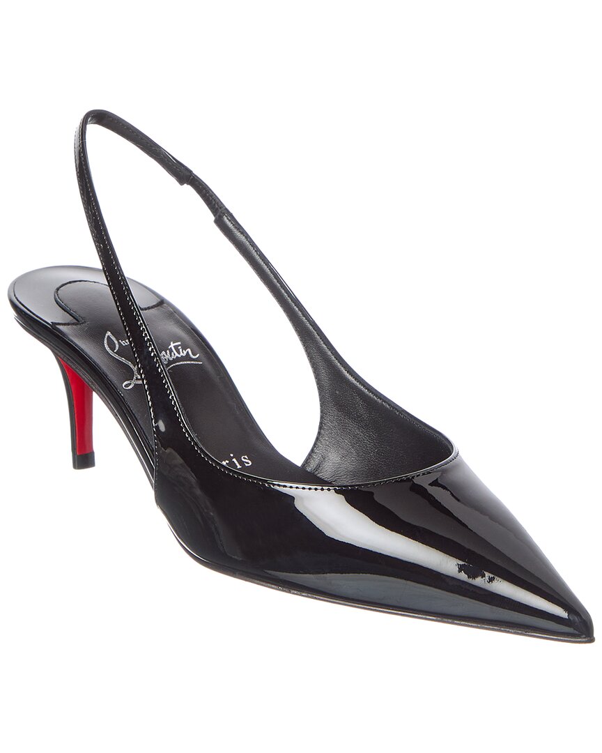 Christian Louboutin | Womens | Miss Z 60 Patent Slingback Pump - II | Black