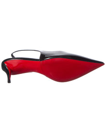 Christian Louboutin | Womens | Miss Z 60 Patent Slingback Pump - II | Black