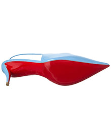 Christian Louboutin | Womens | Miss Z 60 Patent Slingback Pump | Blue