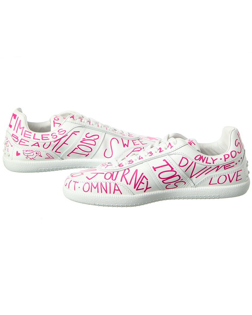 TOD's | Womens | Logo Leather Sneaker | White