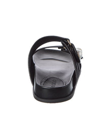 Jimmy Choo | Womens | Fayence Leather & Mesh Sandal | Black