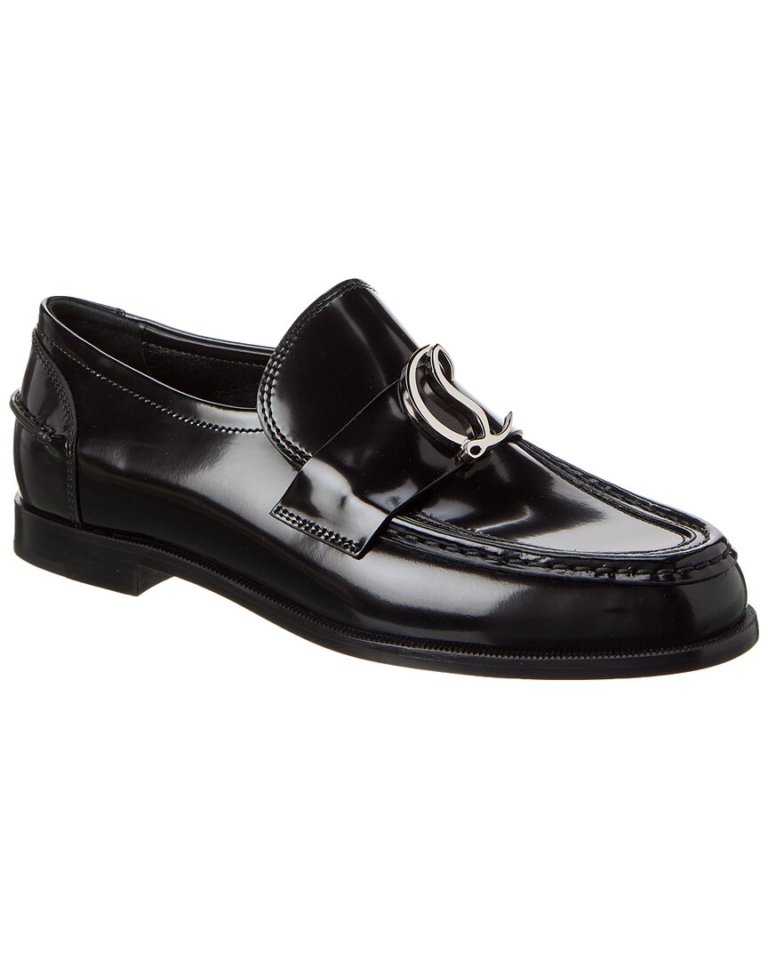 Christian Louboutin | Womens | CL Moc Leather Loafer | Silver