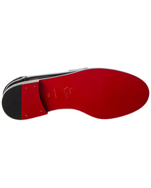 Christian Louboutin | Womens | CL Moc Leather Loafer | Silver
