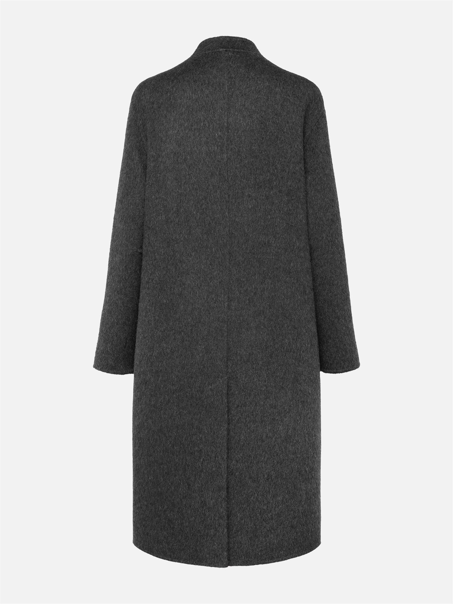 Traditional Embroidered Long Coat | Grey