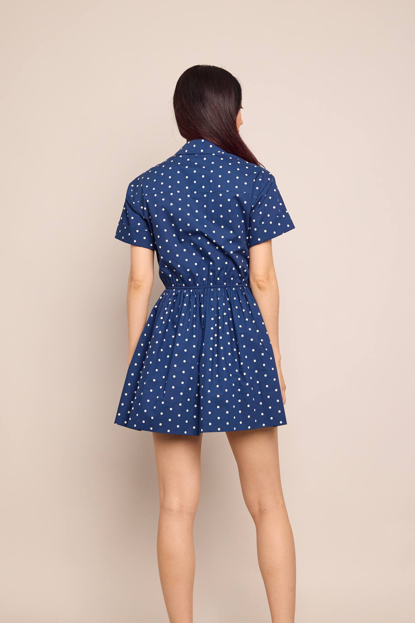 Asbury Mini Dress | Dots Navy