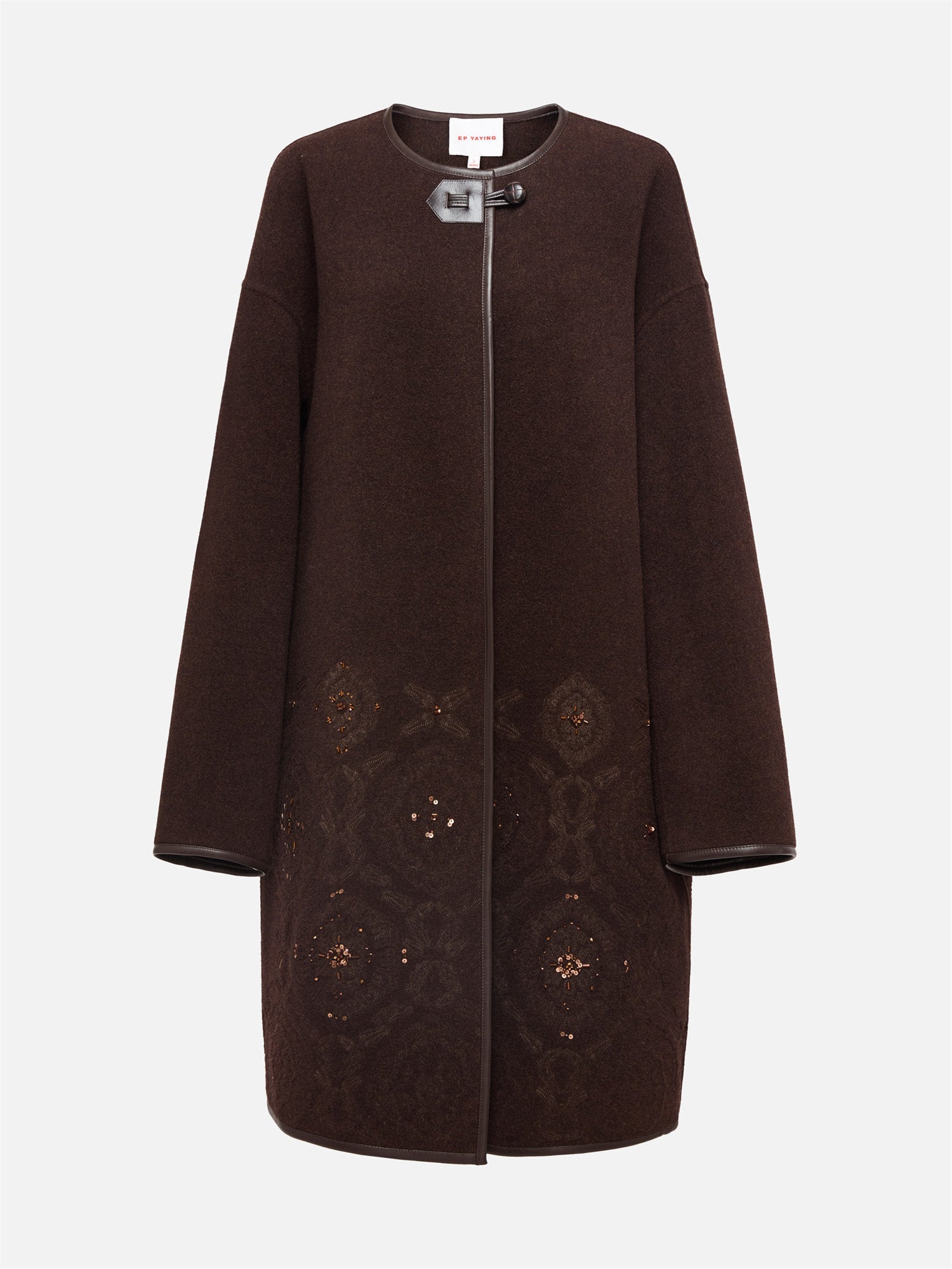 Lightweight Yak Cashmere Wool Coat | Brown