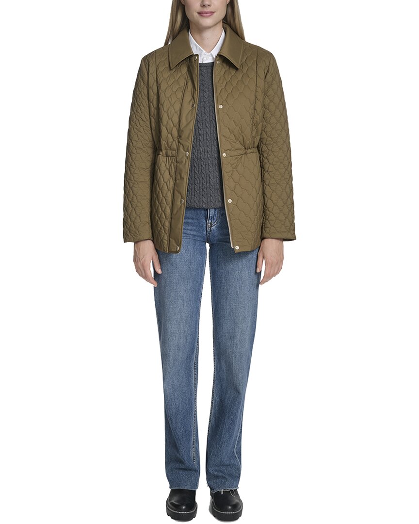 Cole Haan | Womens | Quilt Short Jacket | Green