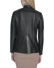 Cole Haan | Womens | Smooth Lamb Jacket | Black