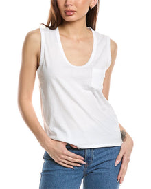James Perse | Womens | Pocket Tank | White