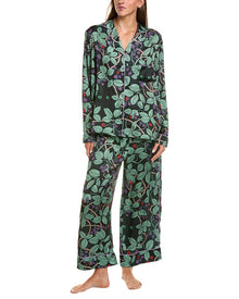 Karen Mabon | Womens | 2pc Long Sleeve Pajama Set | Brown