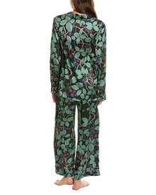 Karen Mabon | Womens | 2pc Long Sleeve Pajama Set | Brown