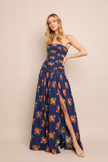 Montreal Maxi Dress | Gemma Scarf Navy
