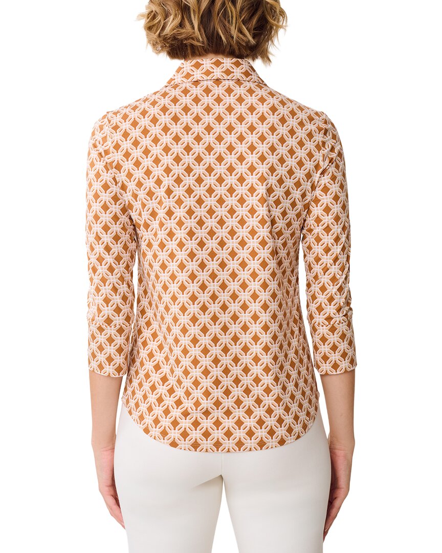 J.McLaughlin | Womens | Brynn Linen-Blend Top | Brown