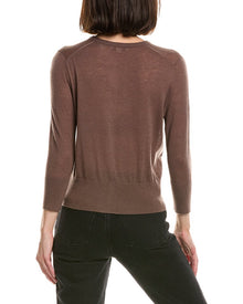 Vince | Womens | Wool Dress Cardigan | Java Brown