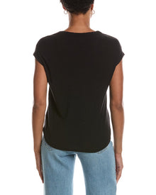 James Perse | Womens | Circular Shell Top | Black