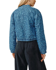 Bella Dahl | Womens | Cropped Zip Jacket | Purple