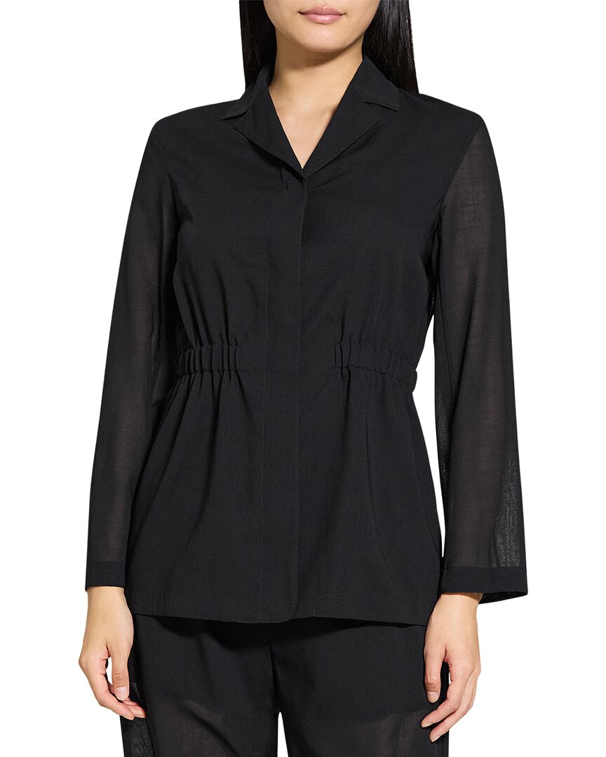 Theory | Womens | Cinch Waist Wool-Blend Jacket | Black