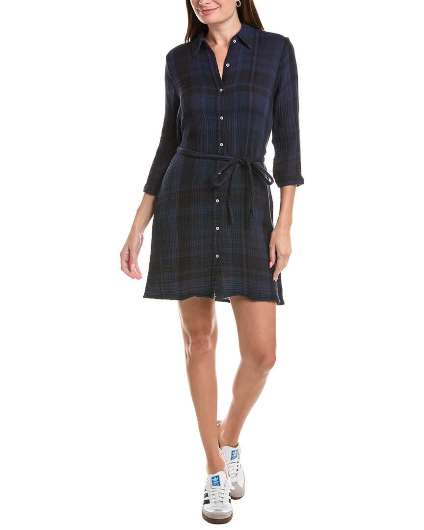 Michael Stars | Womens | Polly Gauze Shirtdress | Blue