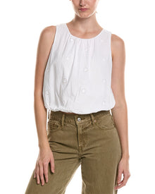 Michael Stars | Womens | Hazel Bubble Top | White