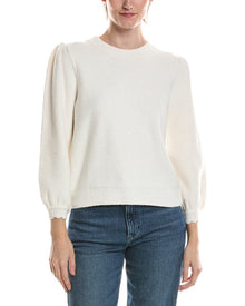 Michael Stars | Womens | Deanna Femme Sleeve Sweater | White