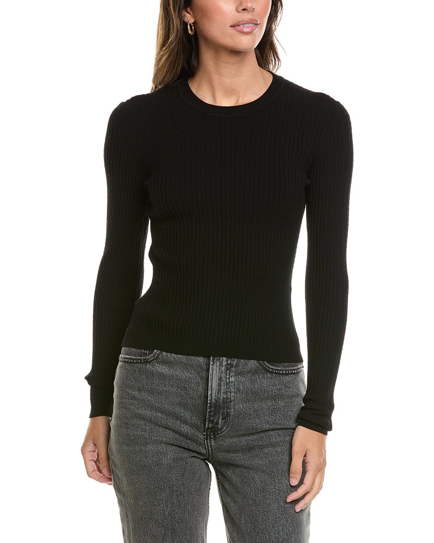 FRAME Denim | Womens | The Fine Cable Sweater | Black