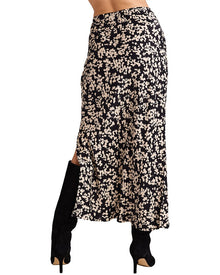 Bella Dahl | Womens | Side Slit Bias Maxi Skirt | Black