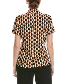 Anne Klein | Womens | Printed Top | Black